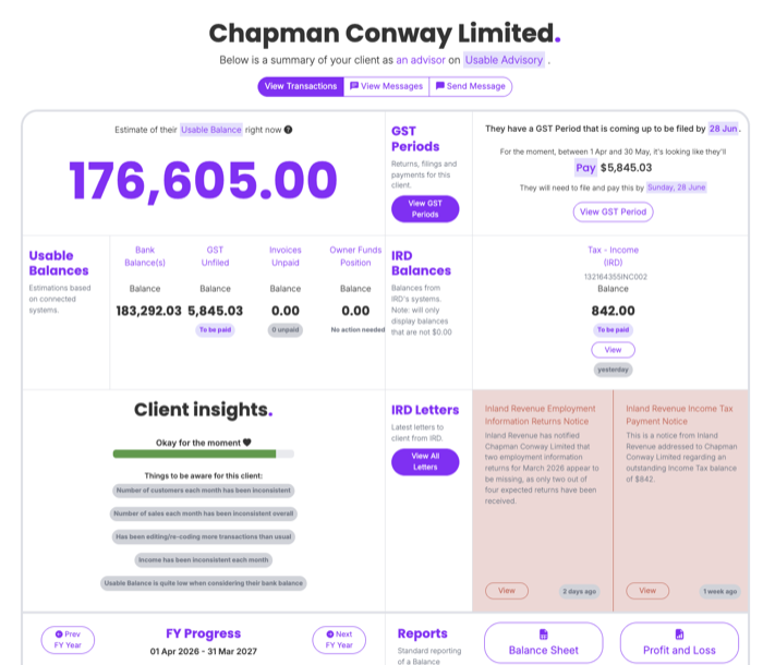 Client Action Index