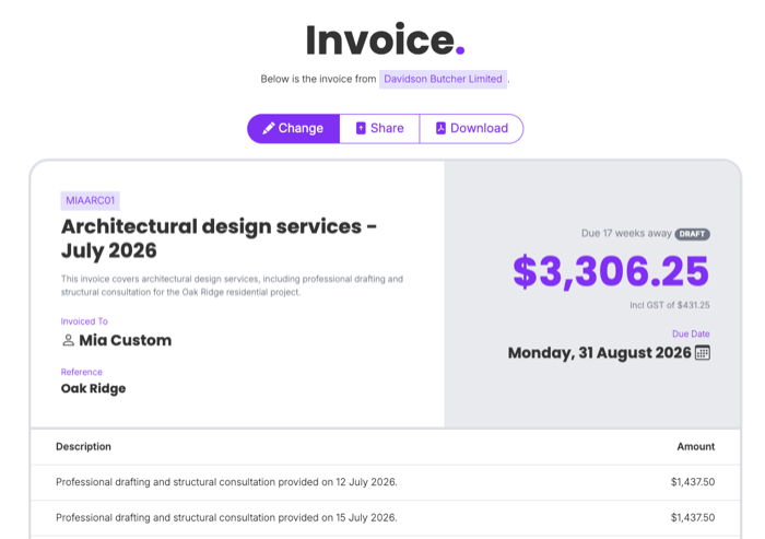 Voice-to-Invoice